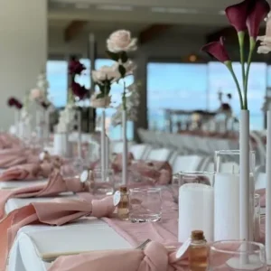 Table Runners Dusty Pink - Chiffon