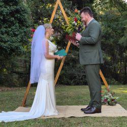 Ben and Karlie wedding cover photo at Bright Chalet Victoria styled and coordinated by ARLAI Event Co