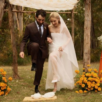 Jewish wedding glass breaking ceremony at Runnymede Farm Lorne, multicultural farm wedding coordination by ARLAI Event Co